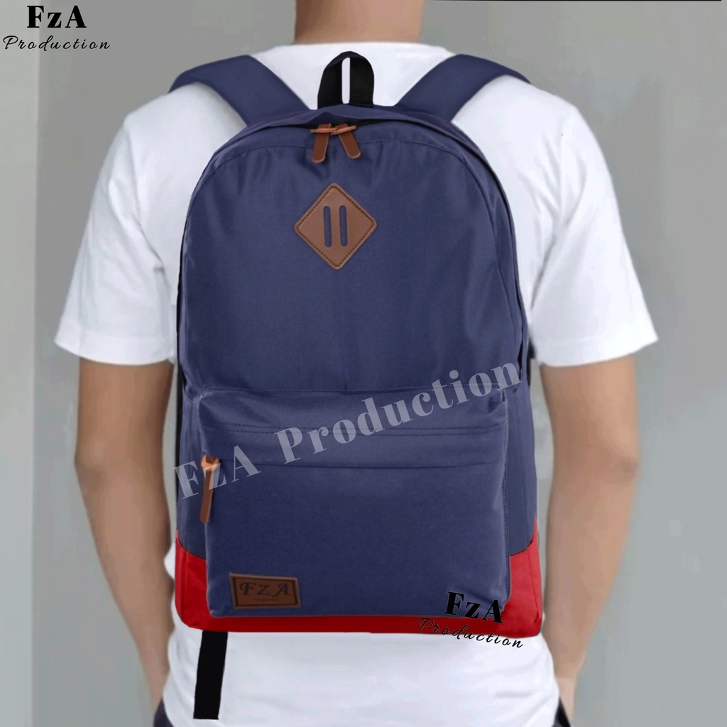 FzA Official - Tas Ransel Punggung Distro Casual Pria Wanita / Tas Ransel Laptop Backpack Original - NRFQT