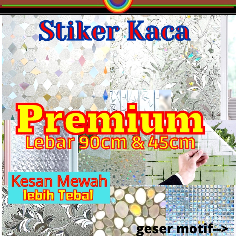 STIKER STICKER KACA PREMIUM MURAH HOLOGRAM SUNBLAST SANBLAST SANBLAS WALLPAPER WALL WALLPEPER FILM S