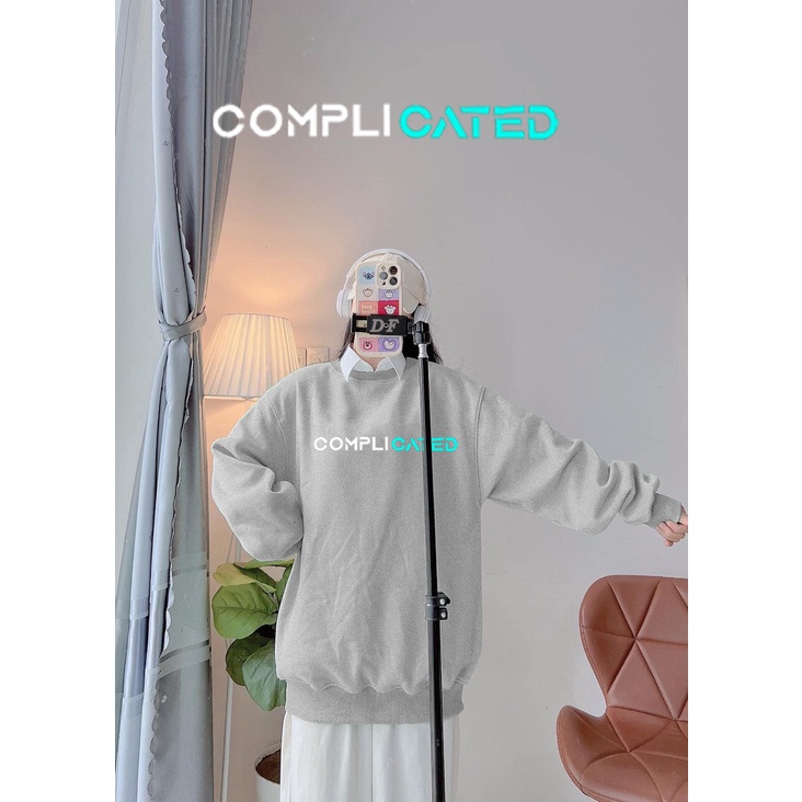 Sweater Complicated Korea Style Unisex Pria &amp; wanita | Dhea Fashion