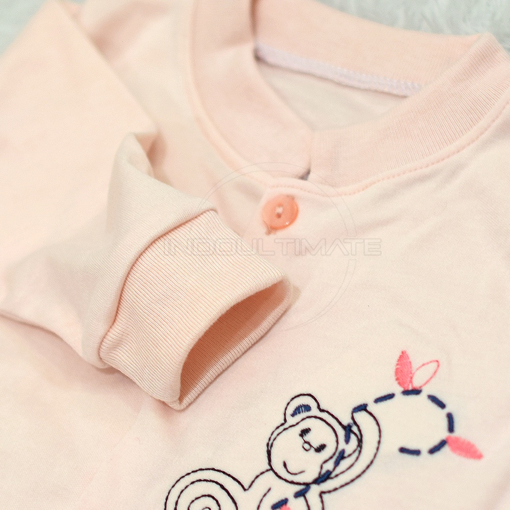 1Pcs Jumpsuit Bayi Kaki Tutup Lengan Panjang Jumper Bayi Perempuan Newborn Baju Bayi Perempuan Baby Sleepsuit BC-079 Baju Tidur Bayi Jumpsuit Panjang Kaki Tutup Pakaian Bayi