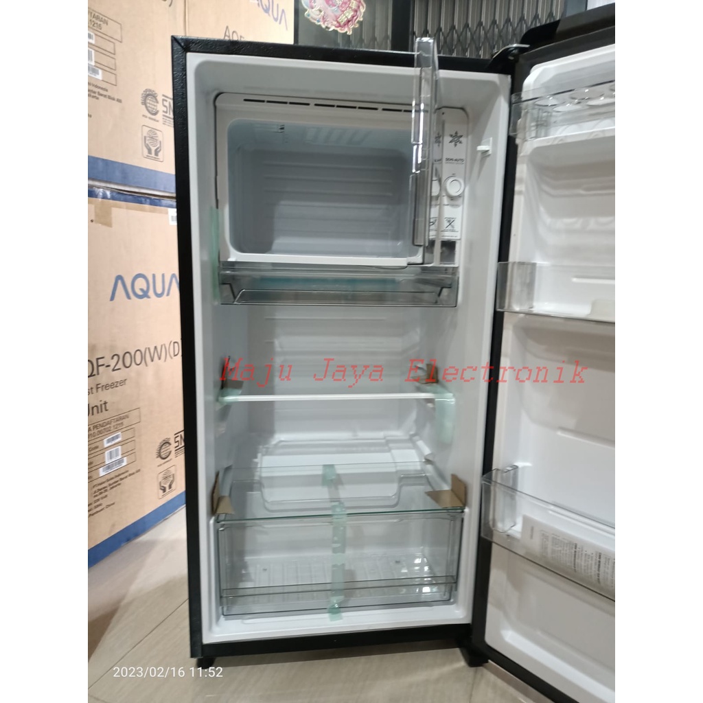 Kulkas 1 Pintu AQUA AQR D185 MDS/MLS 145 Liter Big Freezer 50 Watt