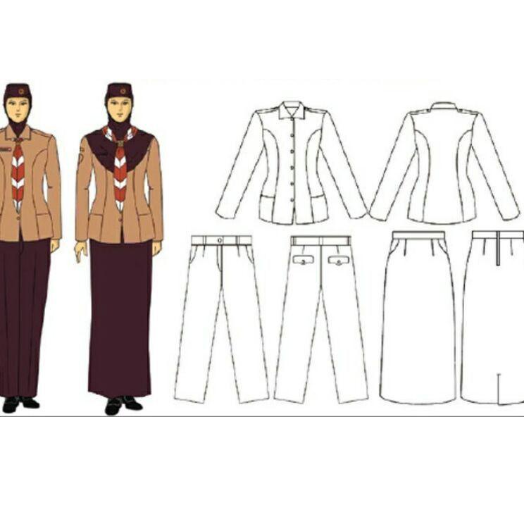 ☉ STELAN PRAMUKA PUTRI PEMBINA PEREMPUAN PANJANG RAPILO, PRAMUKA GURU PEREMPUAN, PRAMUKA PNS PEREMPU