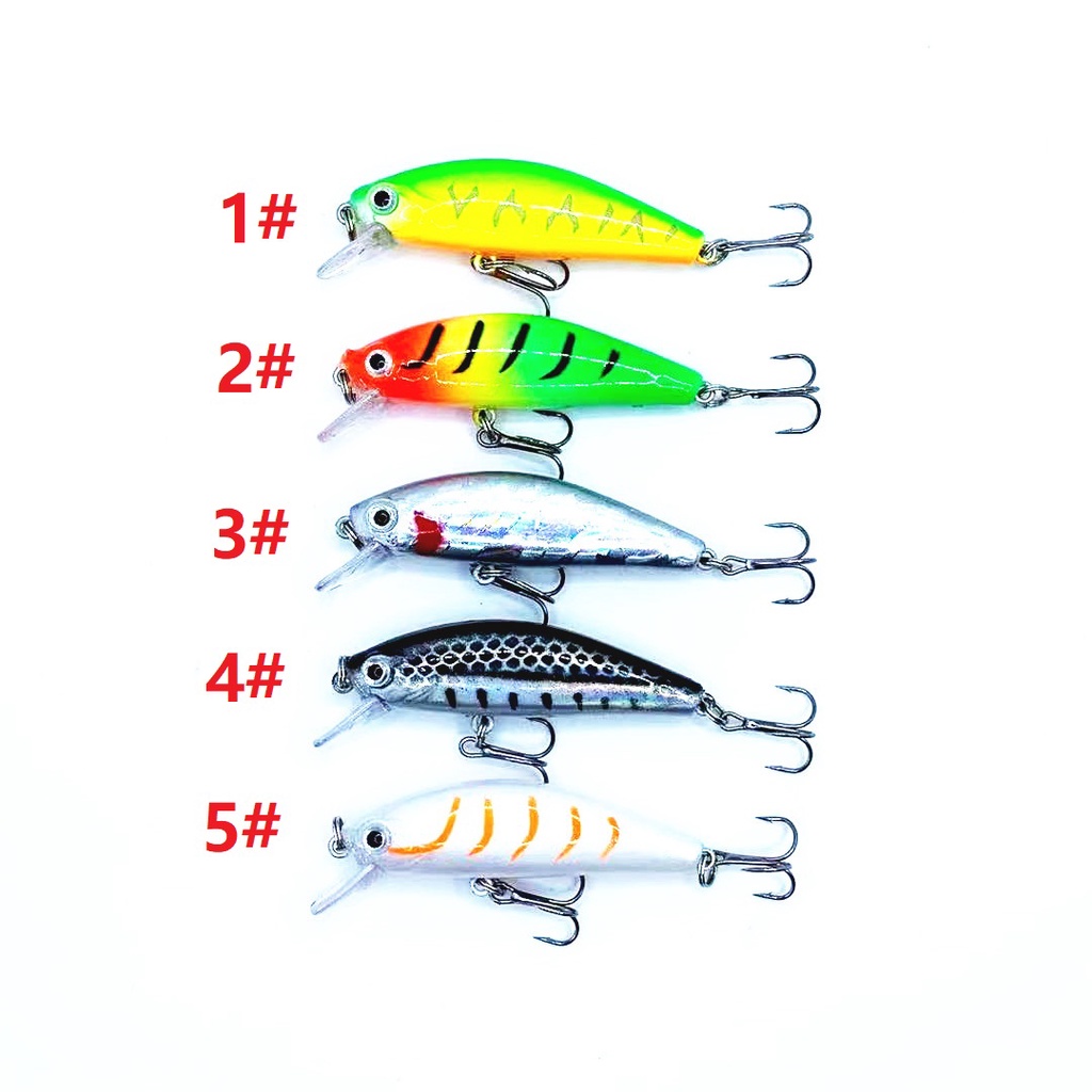 1pcs Mini Tenggelam Crankbait Memancing Umpan 55mm 6.7g Tenggelam Buatan Umpan Keras Ikan Kecil Swimbait Wobblers Carp Fishing Lure Set