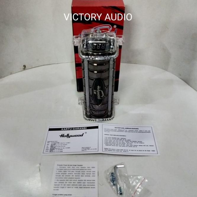 Capasitor Bank Hollywood Hw-3900 Audio 3.0 Farad Kapasitor Bank Ori