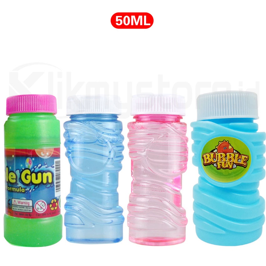Sabun Air Bubble Refill 50 Ml Gun Water Botol Isi Ulang Gelembung Balon Ori