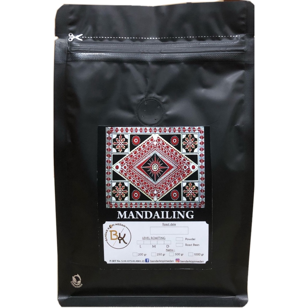 

Kopi Bubuk / biji Arabika Mandailing Arabica Mandheling Sumatera Untuk Minuman Di Rumah, Cafe Kantor Dan Cocok Buat Base Espresso