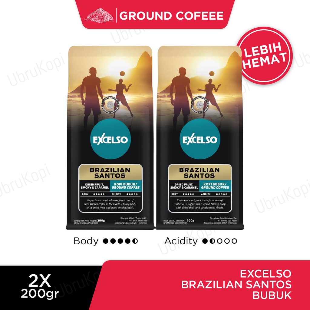 

EXCELSO BRAZILIAN SANTOS BUBUK 200G TWIN PACK