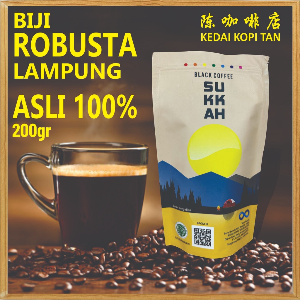 

[KEDAI KOPI TAN] Biji Kopi Robusta Asli 200gr
