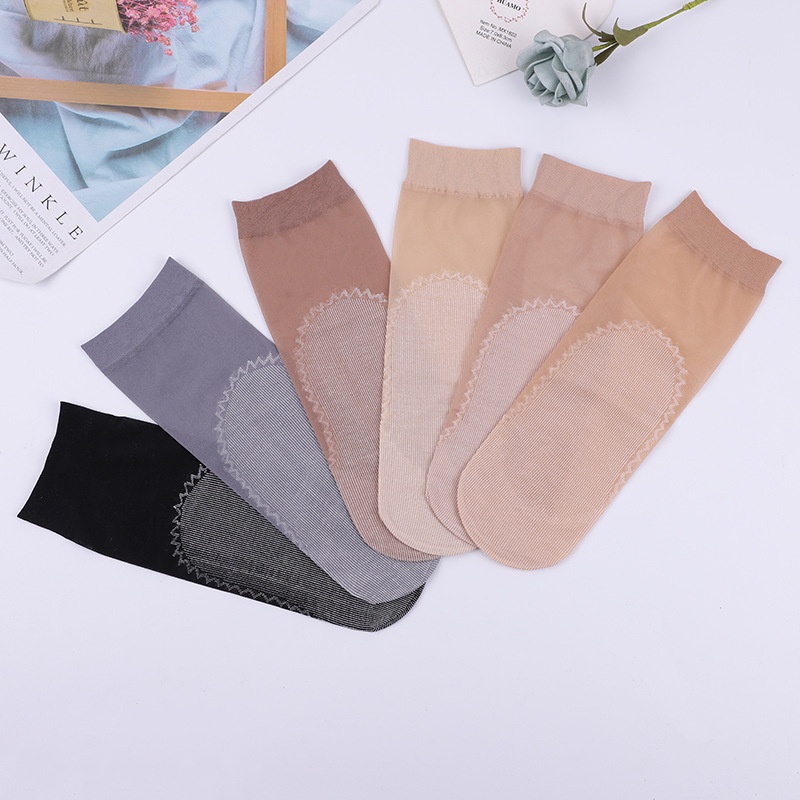 T&amp;Y Kaos Kaki Wanita Model Stocking Fashion Korean 6702 Kaos Kaki Pendek Transparant Unisex Atas Mata Kaki Ankle Sock Korean Model Simple Cute