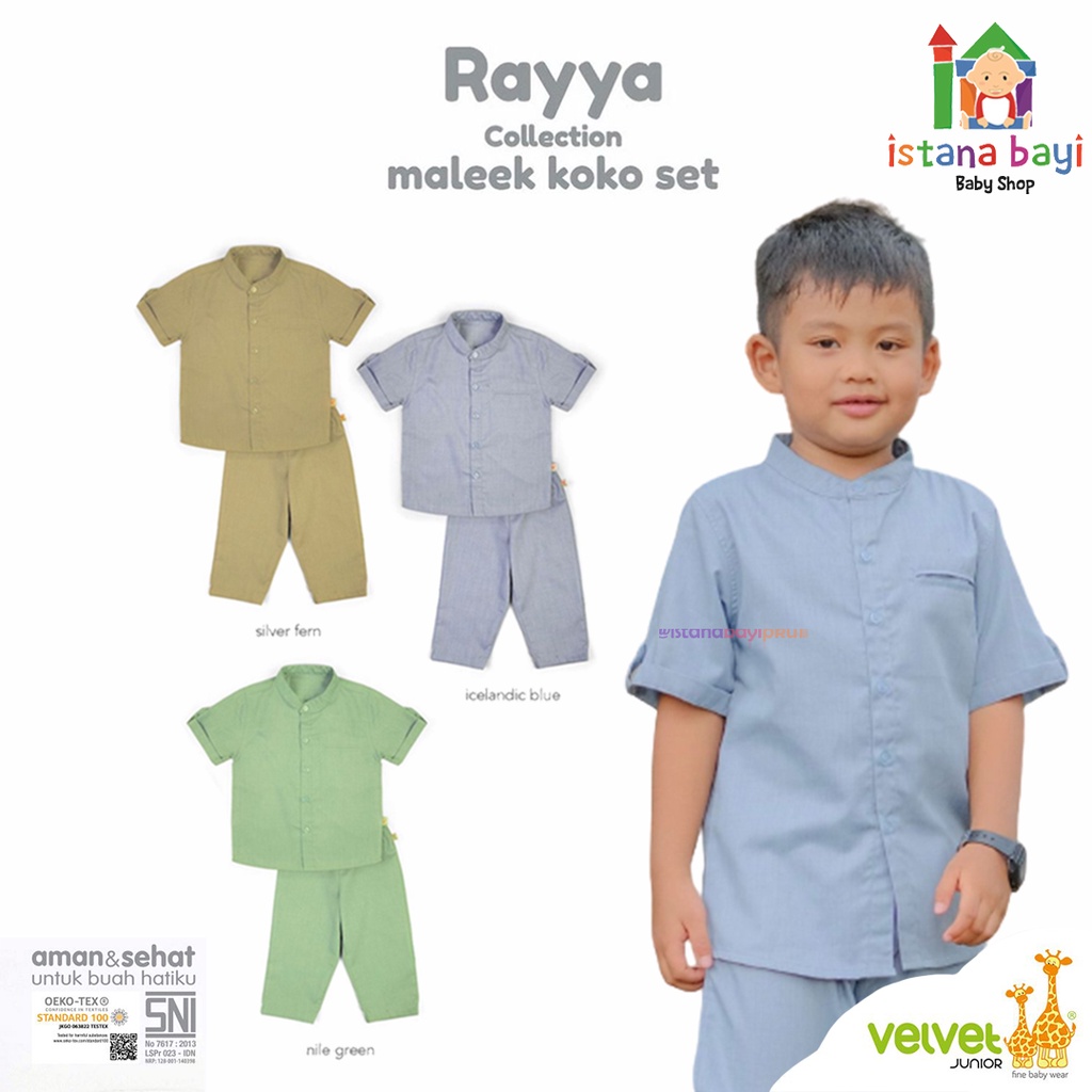 VELVET MALEEK KOKO SET ANAK / VELVET JUNIOR RAYYA COLLECTION / IED COLLECTION