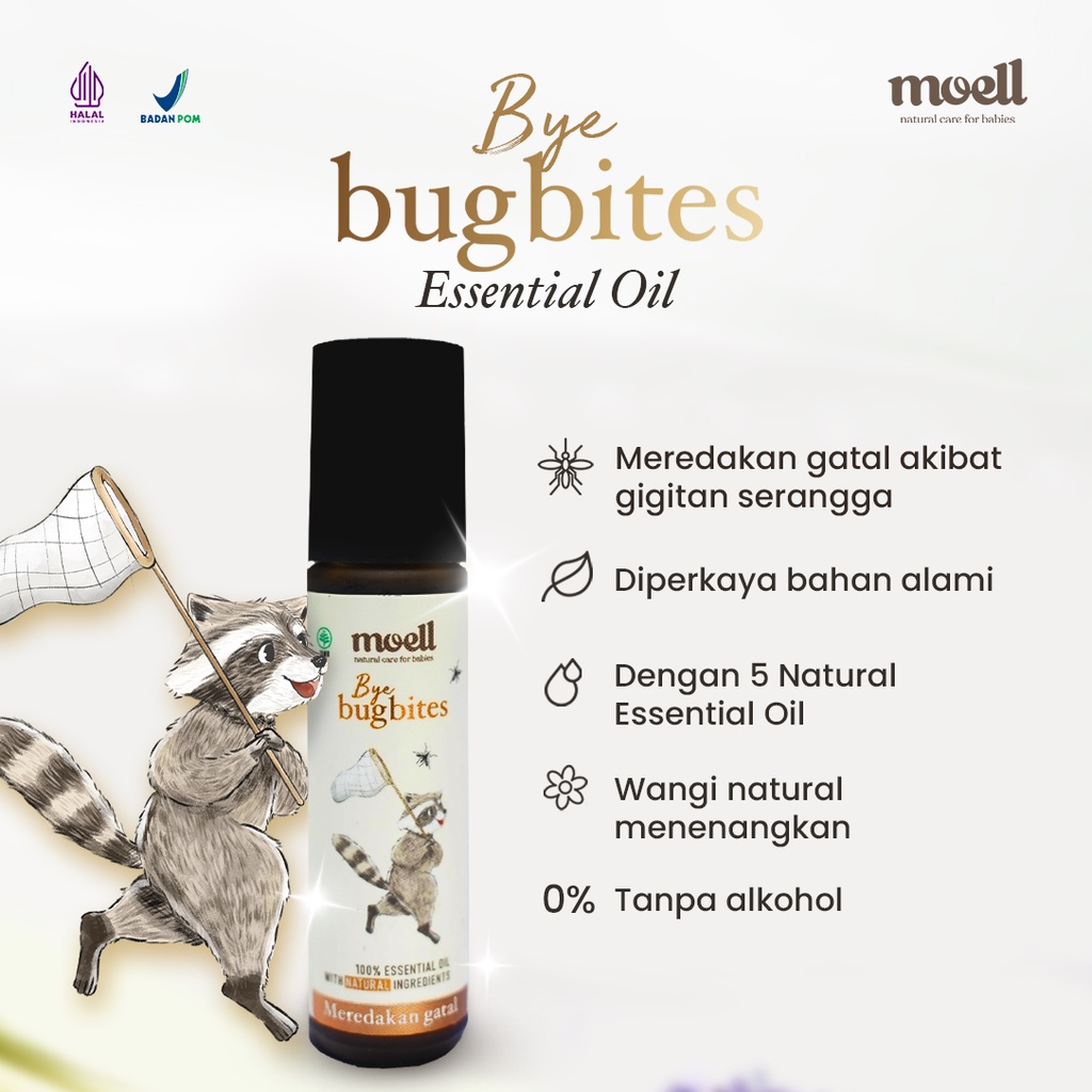 Moell Paket Bundling 6in1 Natural Essential Oil / Kebutuhan kesehatan baby / BPOM