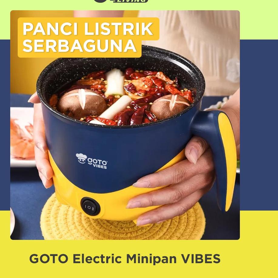 ✫ Goto Vibes Electric Pan Panci Listrik Elektrik Serbaguna Multifungsi ❆