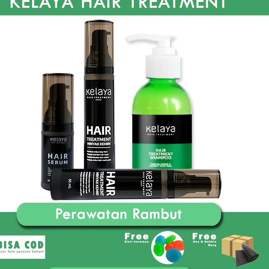 ➪ Paket Komplit KELAYA SHAMPOO Hair Treatment Bundling Spesial (Shampo, Minyak, SERUM) ➼