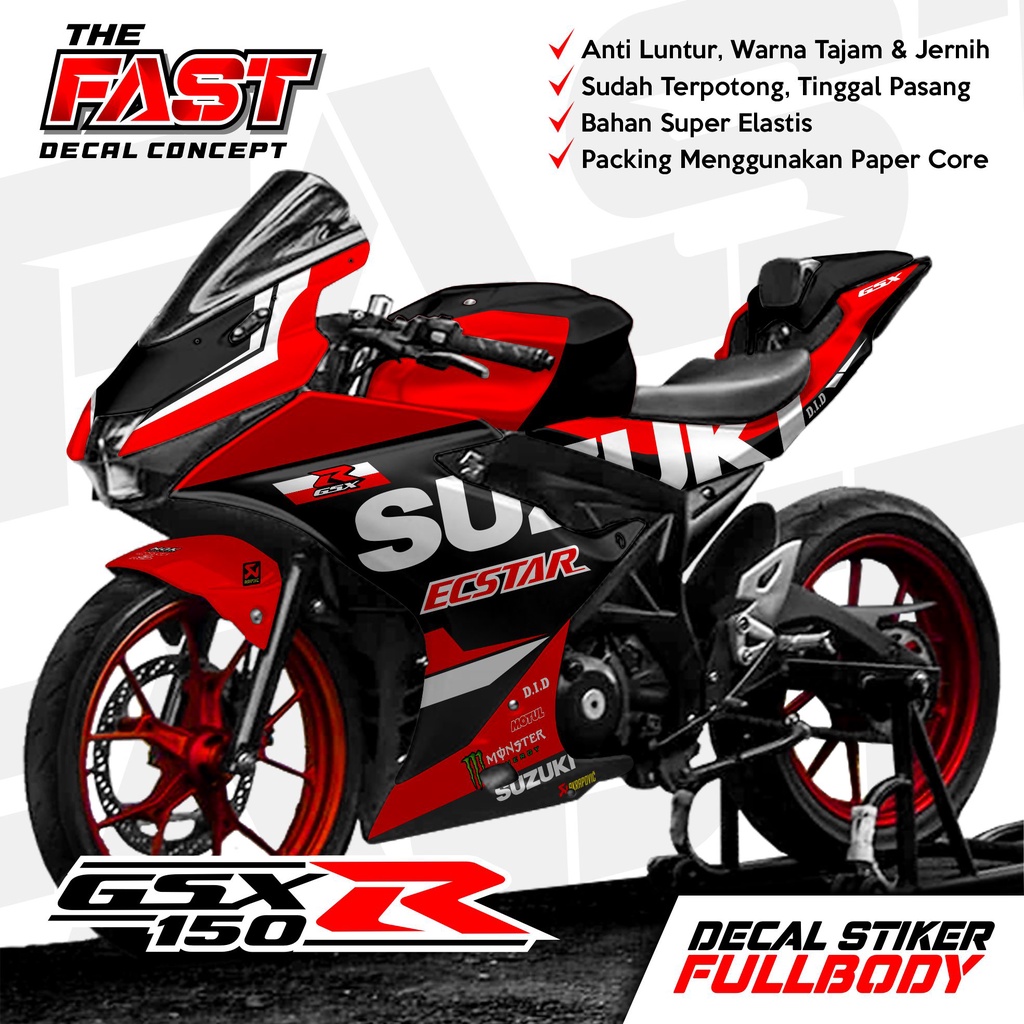Decal Sticker Striping Variasi FULLBODY Suzuki GSX R 150 / Decal GSX R 150 | Striping GSX R 150 | Li