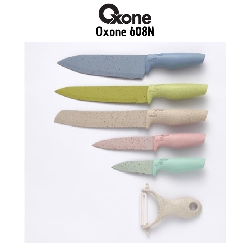 Oxone Marble Coating 6 Pcs Knife Set OX608 OX-608 OX 608