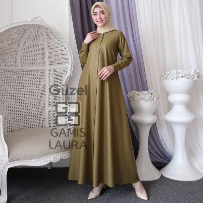 Gamis Terbaru(Original Guzel)Bahan Toyobo Premium/Gamis Polos/Pesta
