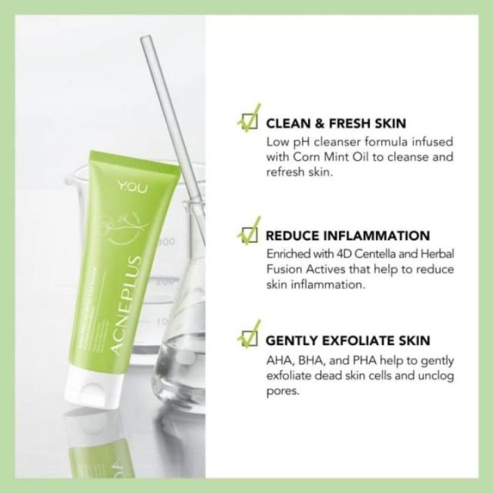 YOU AcnePlus Low pH Calming Cleanser 100gr