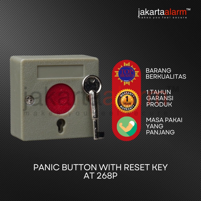 Alarm Panic Button Alarm Hold Tombol Darurat At268P