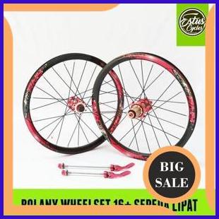 parts Wheelset 16 Plus Sepeda Lipat Bolany 24H Carbon Disc Brake Jangkrik Tawon Estus Cycles 140ZZ3