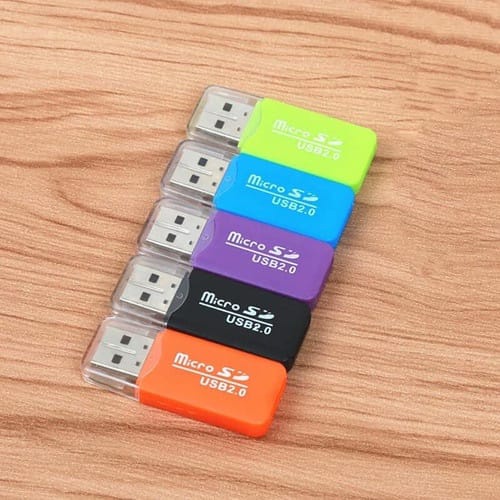 Portable Mini Card Reader USB 2.0 Micro SD Memory Card Reader Adapter Flash Drive For Tablet