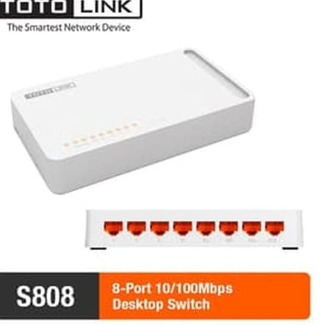 ✾ TOTOLINK S808 Switch 8 Port Mbps ۩