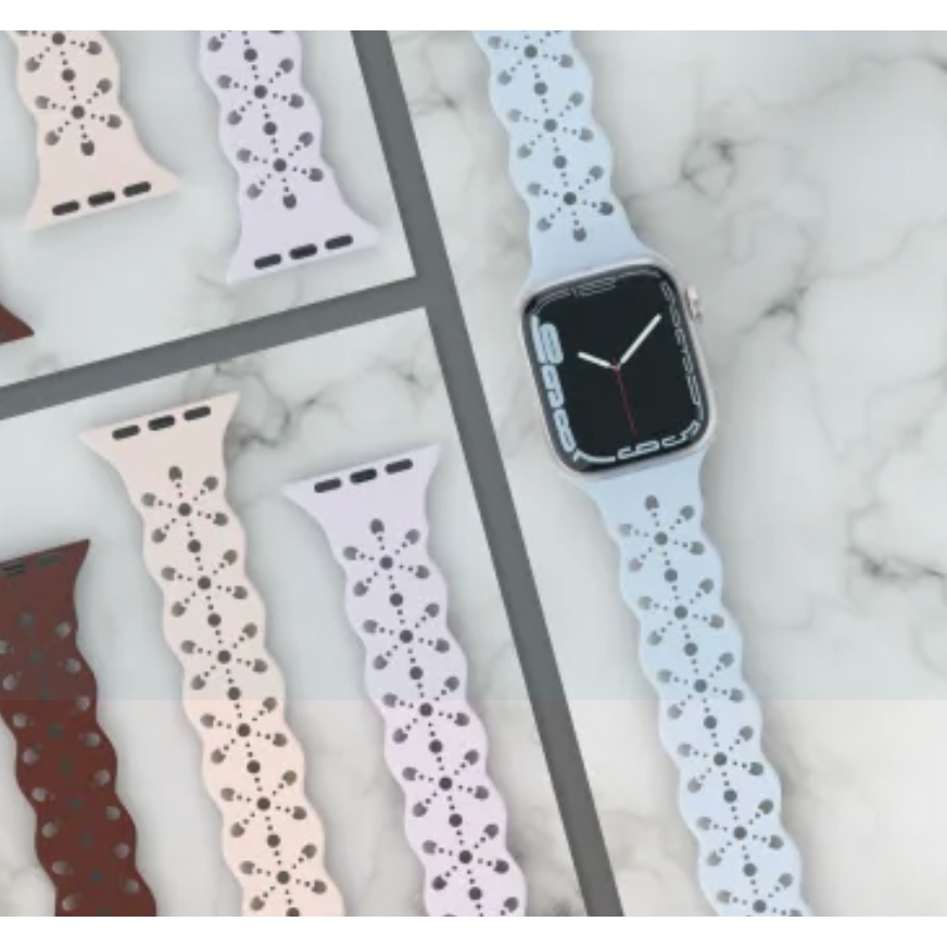 LDS Strap Apple Watch 38mm 40mm 41mm - Tali Jam Tangan Silikon Stylish