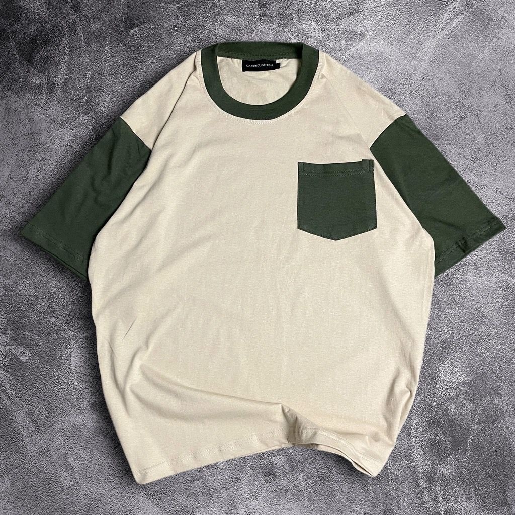 COD/ARPIOSSHOP - BAJU POLOS OVERSIZE KOMBINASI MODEL KEKINIAN