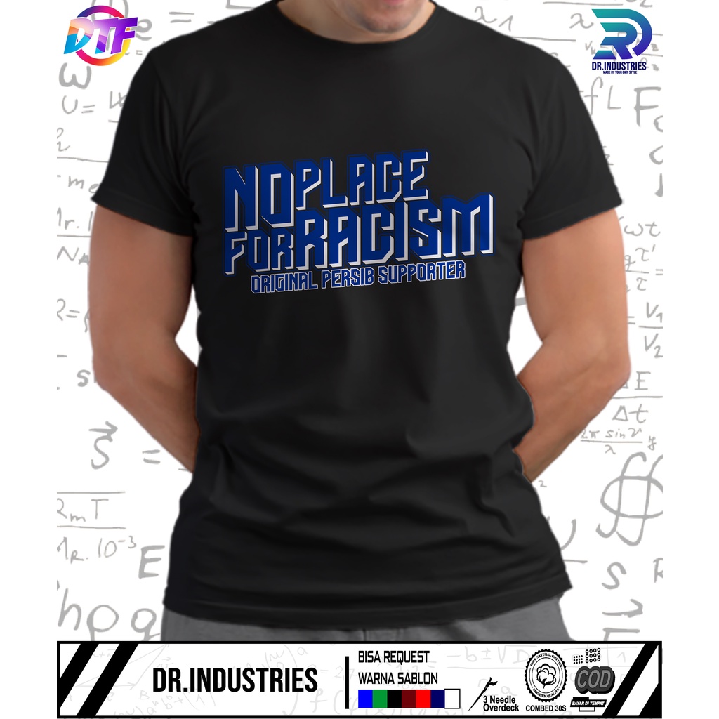 Kaos PERSIB supporter no rasis bobotoh juara - DR INDUSTRIES