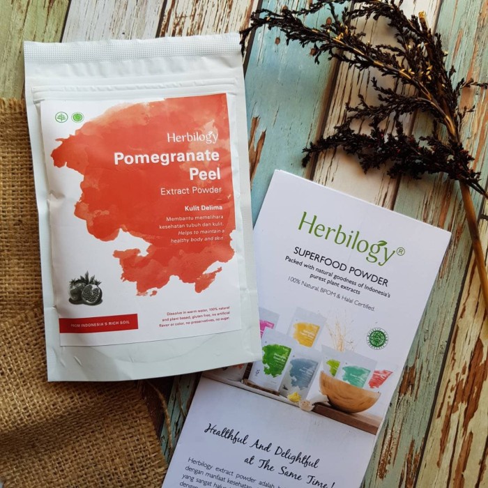 

Herbilogy Pomegranate Peel Extract Powder Kulit Manggis Bubuk