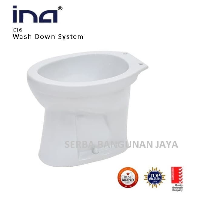 Best Seller Ina C16 Wash Down System / Kloset Duduk Siram