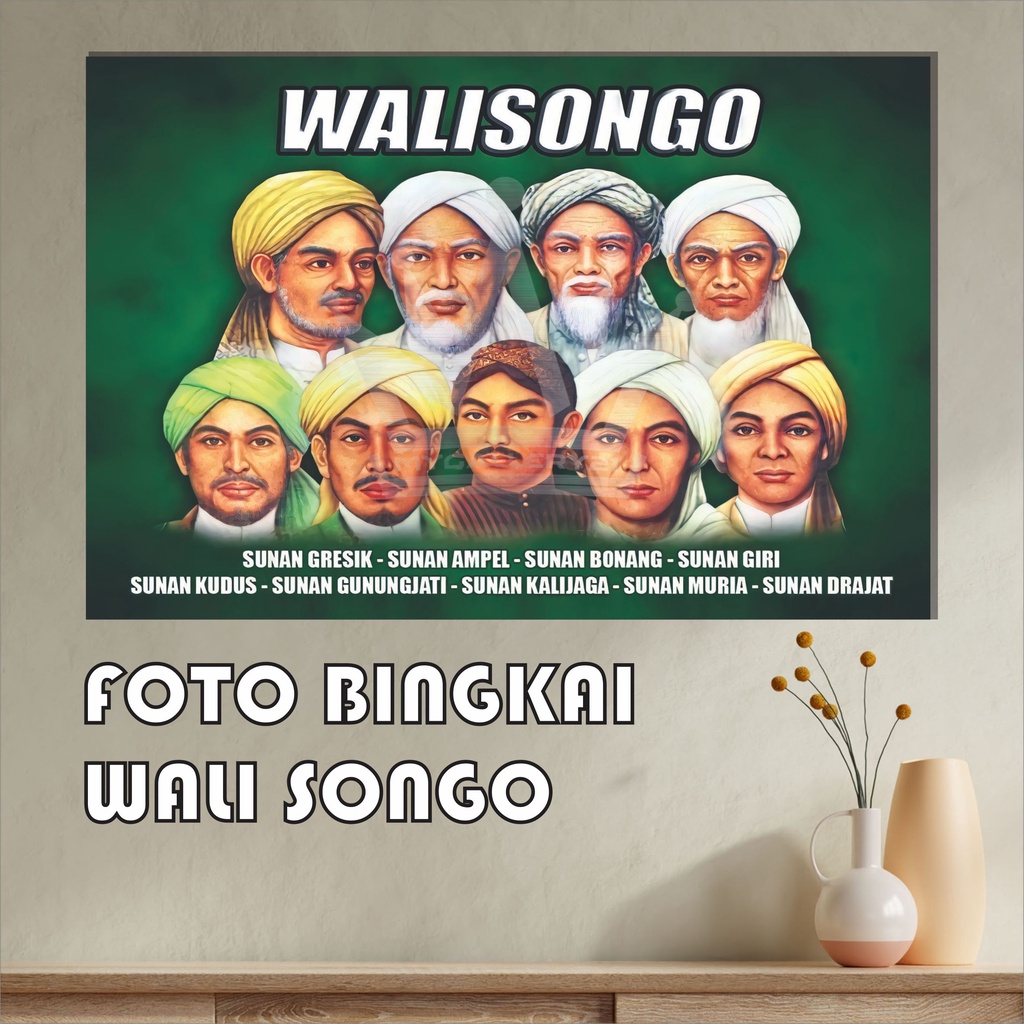 Poster Walisongo | Wali Songo | Ulama Nusantara | Poster Ulama Dan Habaib | Foto Ulama | Foto Habib | Poster Ulama | Poster Habib | Nahdlatul Ulama NU | Hiasan Dinding | Pajangan Dinding | Wall Décor
