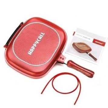 GRILL PAN PANCI PEMANGGANG HAPPY CALL DOUBLE GRILL PAN 32 CM MURAH SERBAGUNA EL09I09A82L
