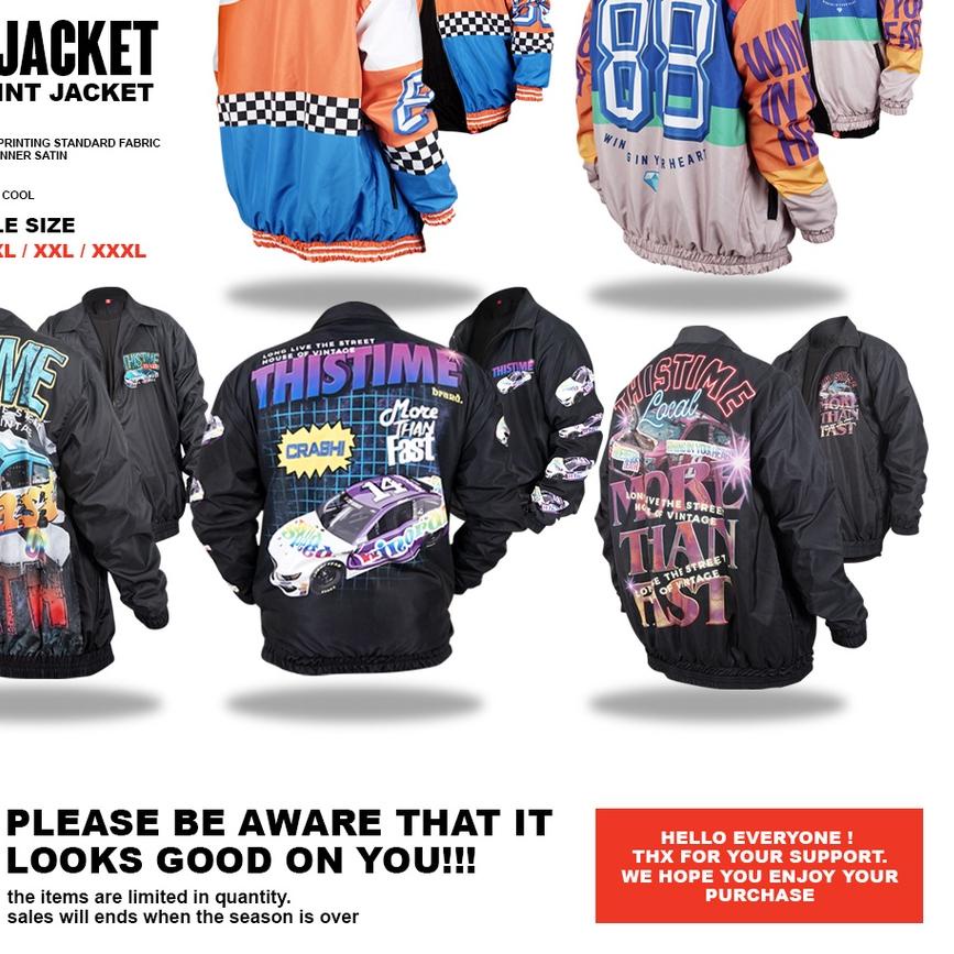 ۞ Thistimebrand Jacket Vintage ( jaket parasut )  S M L XL XXL XXXL jaket vintage , jaket racing tou
