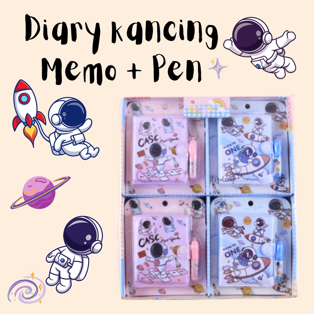 

Buku Mini Notes Diary Kancing Karakter
