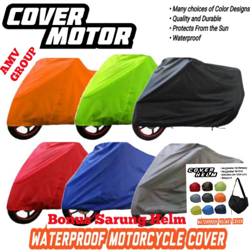 Sarung Motor Kawasaki W 175 RX King Mega Pro Verza Honda Win Scorpio Dan Tiger/Motor Cover Motor Kwa