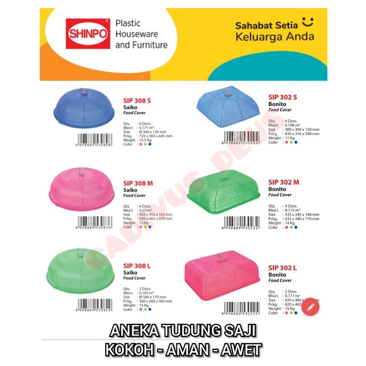 TUDUNG SAJI SHINPO - FREE BUBBLE - UK S