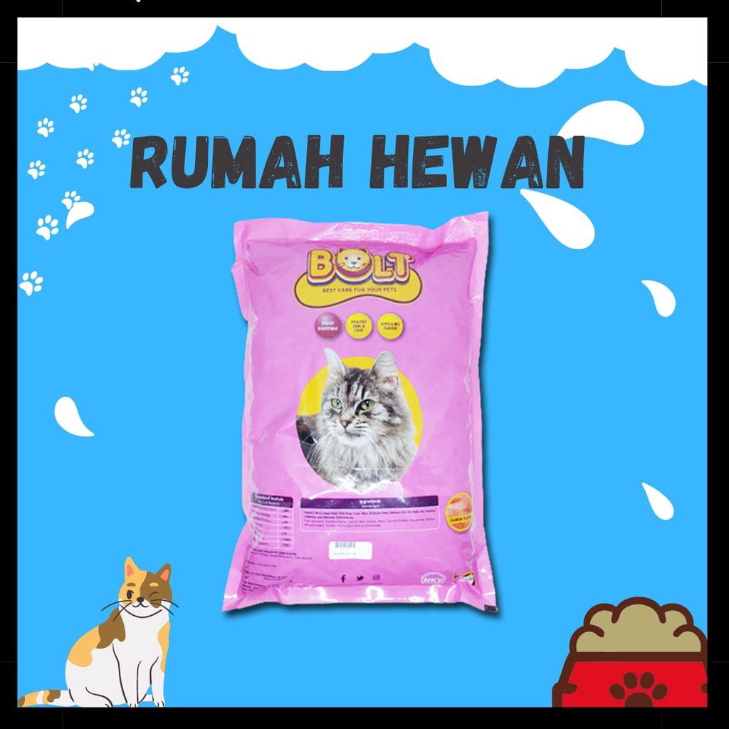 Makanan Kucing Bolt Tuna Repack Bentuk Ikan Donat Salmon 900GR