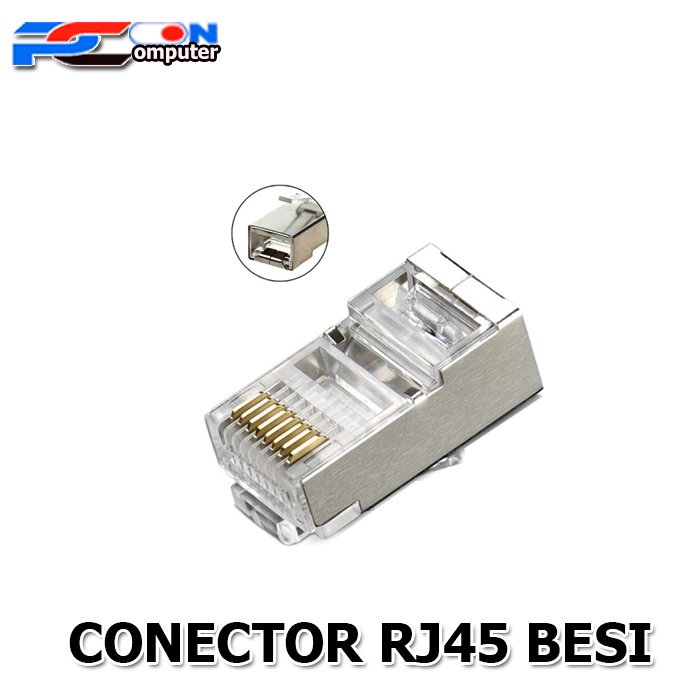 Connector LAN RJ45 KOMPUTER / KONEKTOR KABEL UTP CAT 5 BESI ECERAN