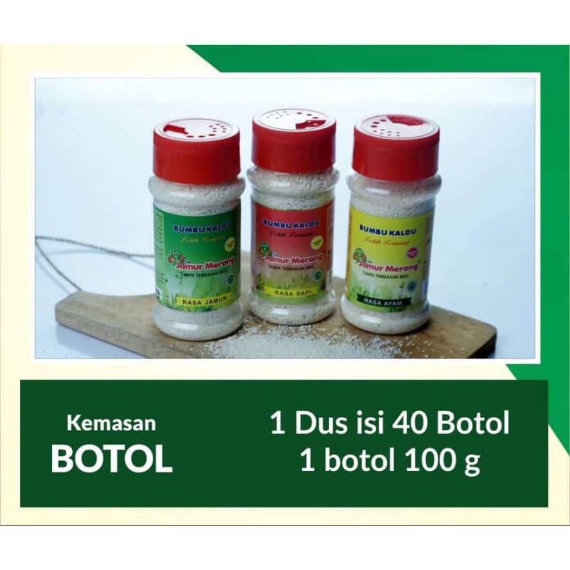 

1 dus isi 40 Kaldu jamur merang kemasan botol 100gr