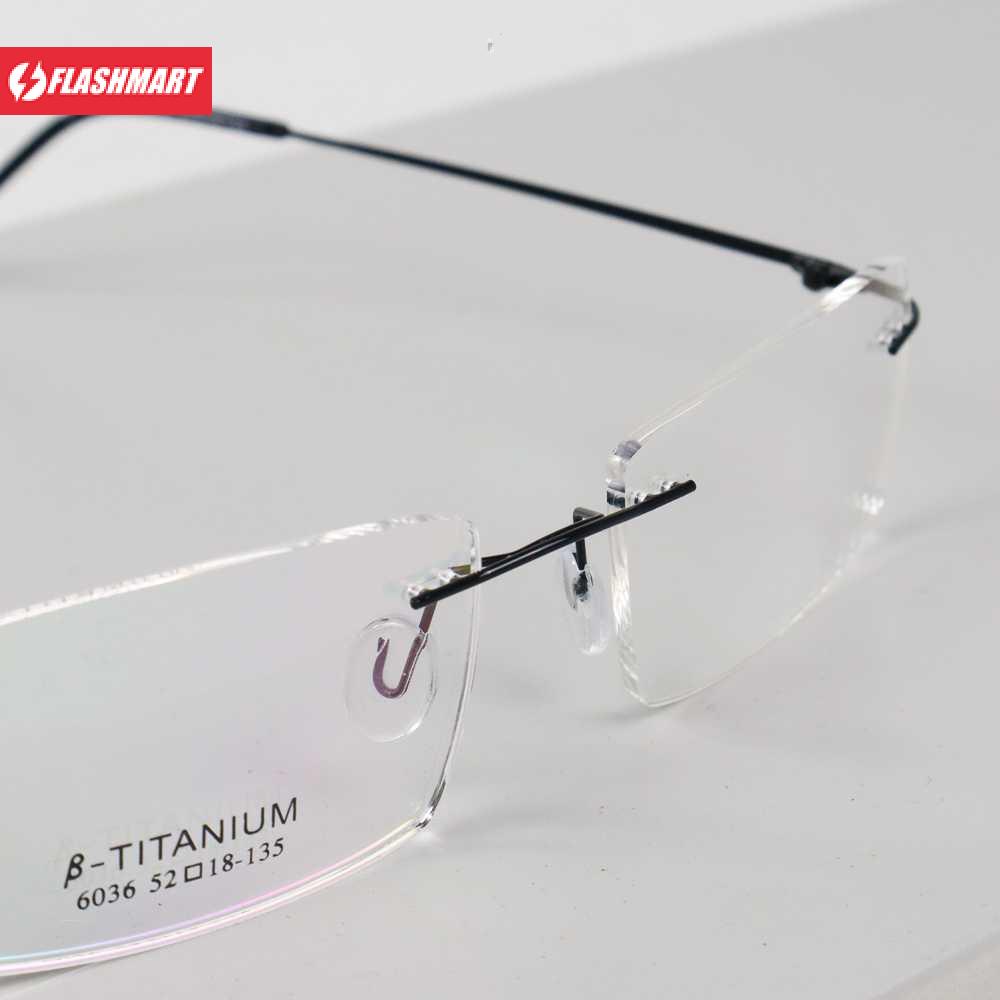 Flashmart Frame Kacamata Frameless Titanium Ultra Light - JHY-295