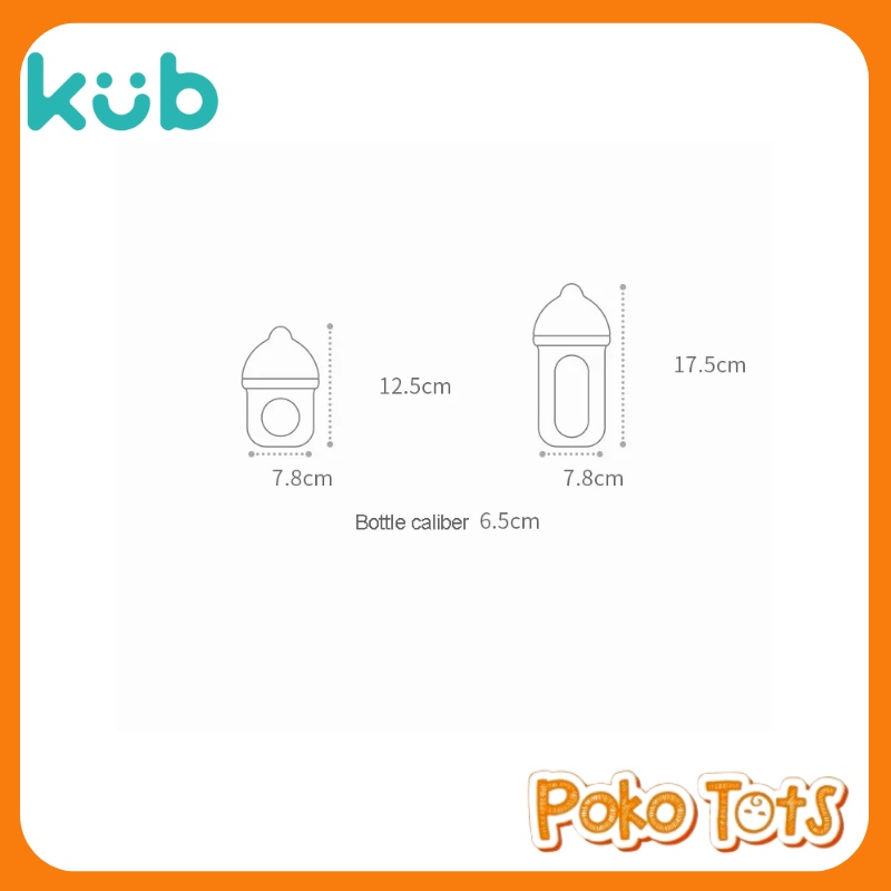 KUB Cool Silicone Baby Bottle 240ml Botol Susu Bayi KUB