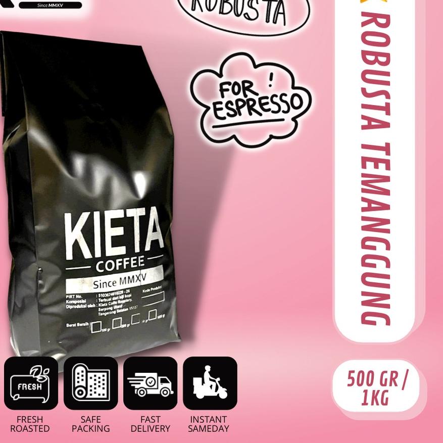 

♞ Biji Kopi Espresso Robusta Temanggung untuk Kopi Susu 1kg ➺