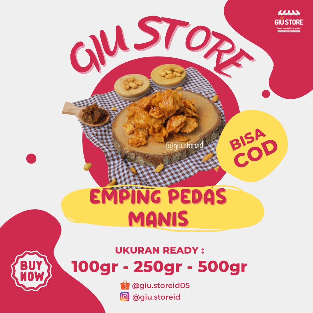 

EMPING PEDAS,MANIS, dan THAILAND @250GR & 1/2KG