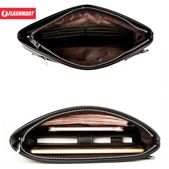 Flashmart Rhodey Tas Genggam Dompet Kulit Clutch Bag Size Large - HB-005