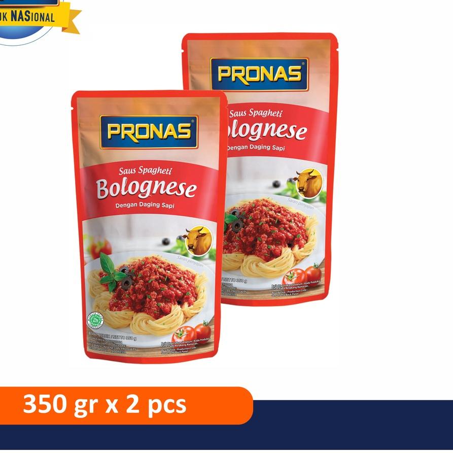 

♦ Pronas Saus Bolognais legkap dengan Daging Sapi 350 g bundling 2 pcs ➲