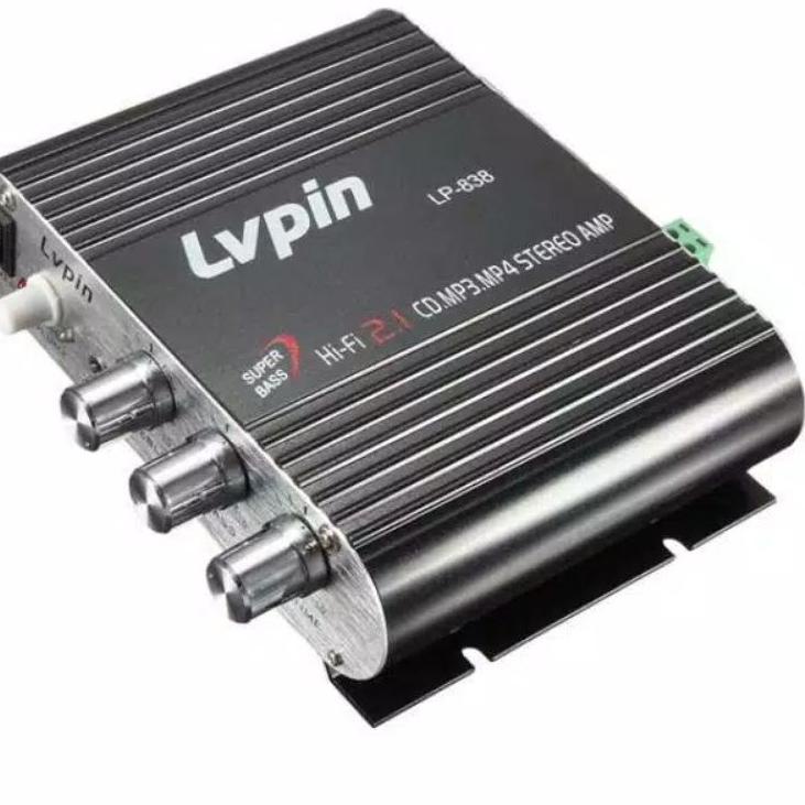 ✳ Amplifier mini 200W Rms Mini Hi-Fi 2.1 untuk Mobil - Motor - Rumah ❄