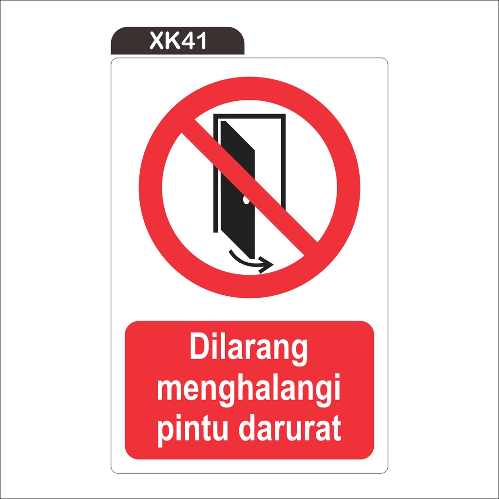 

RAMBU DILARANG MENGHALANGI PINTU DARURAT