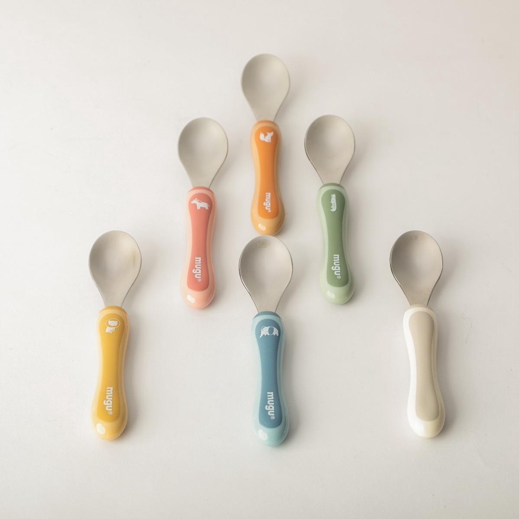 MUGU TODDLER SPOON &amp; FORK - SENDOK &amp; GARPU MAKAN BAYI