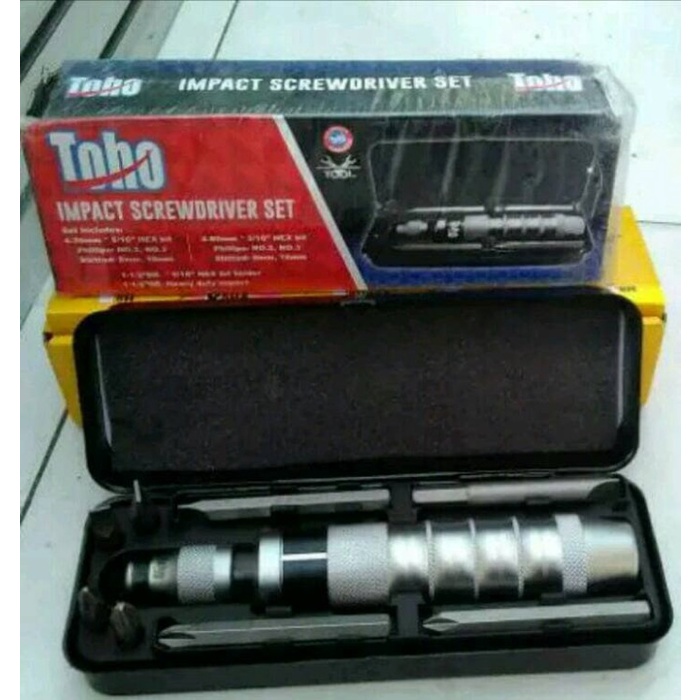 Ready...Ready...Ready...] Impact Screwdriver Set Obeng Ketok Toho