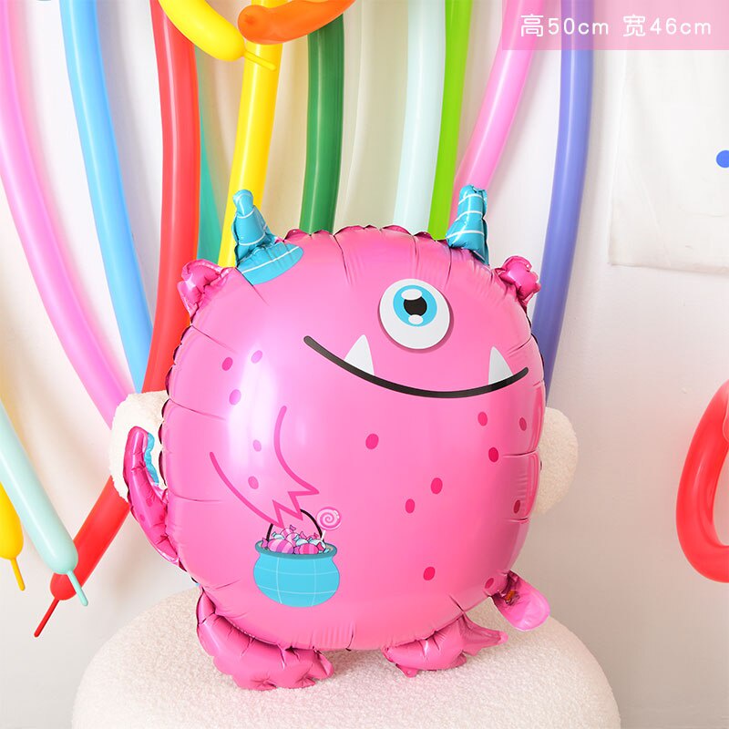 Balon Foil ALIEN MONSTER CUTE Tema Luar Angkasa